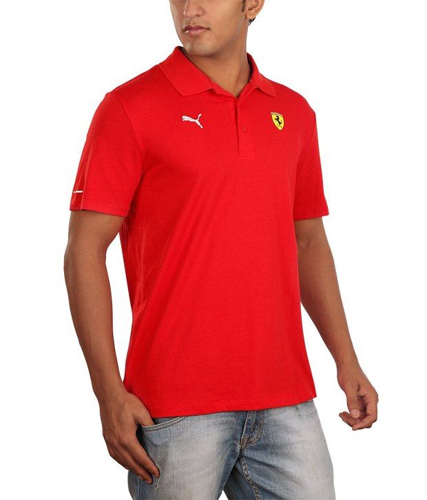 puma red polo shirt