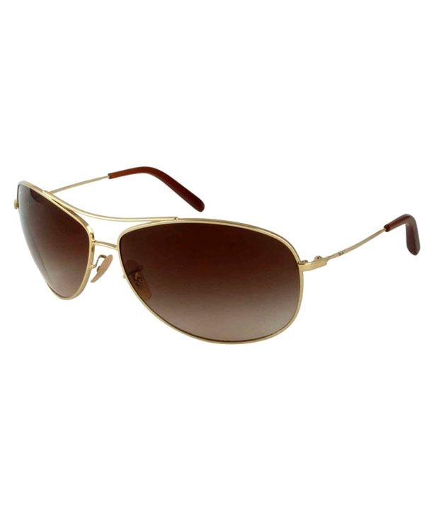 Ray-Ban Brown Aviator Sunglasses (RB3454E 001/13 65-13