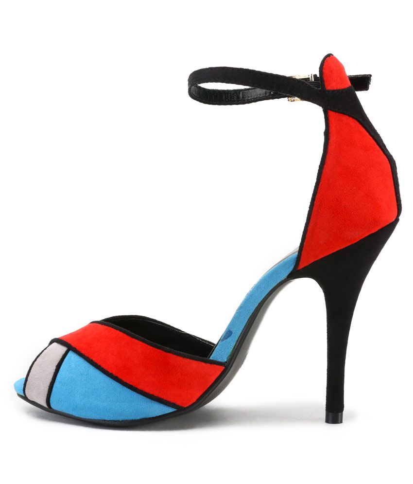 Done by None Stylish Blue and Red Heels Price in India- Buy Done by ...