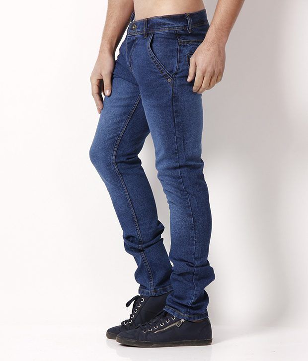 HDI Sapphire Blue Faded Jeans - Buy HDI Sapphire Blue Faded Jeans ...