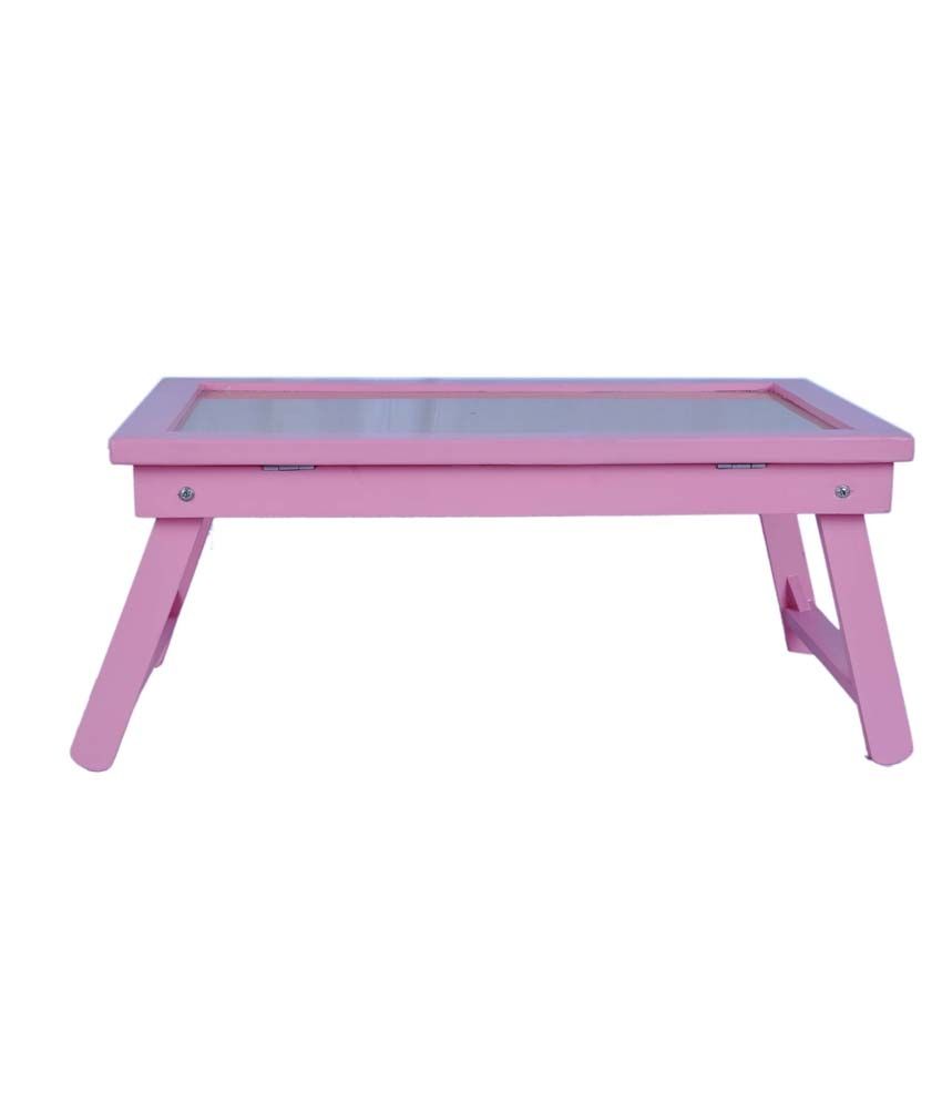 CSM Pink Wooden Bed Table Buy CSM Pink Wooden Bed Table Online at Low