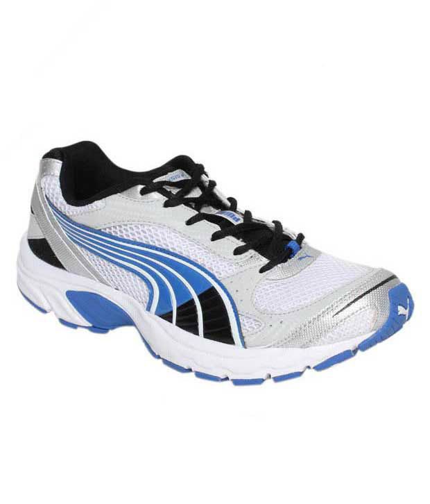 Puma Exsis White & Blue Running Shoes - Buy Puma Exsis White & Blue ...