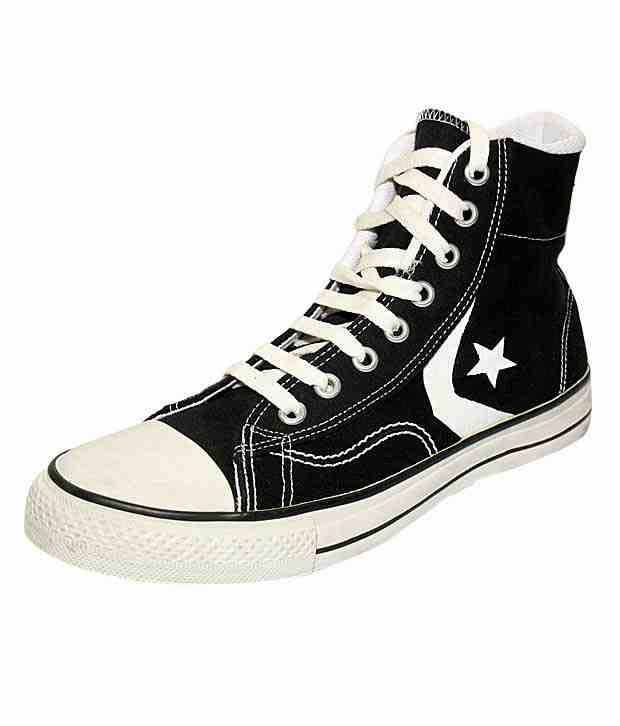Converse Trendy Black High Ankle Sneakers - Buy Converse Trendy Black ...