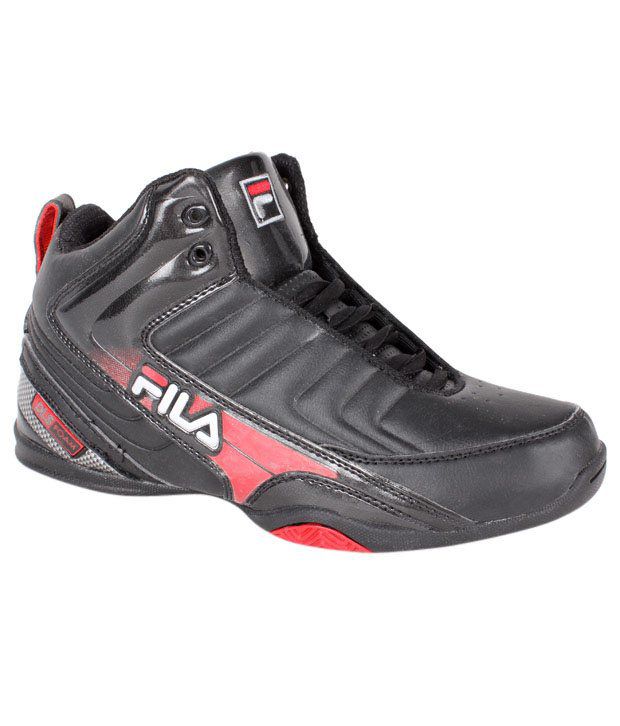 Fila Bouncing Black Mid-Top Basketball Shoes - Buy Fila Bouncing Black ...