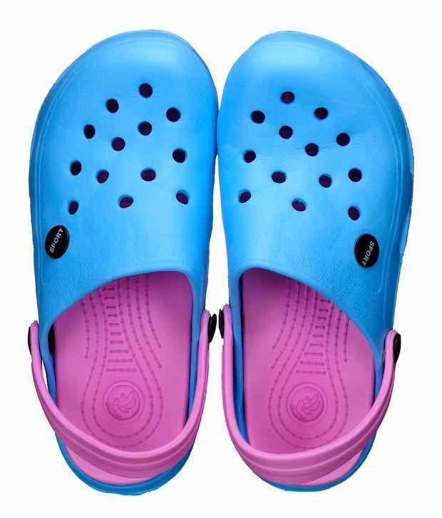 Froggy Funky Blue Clog Shoes Price in India- Buy Froggy Funky Blue Clog ...