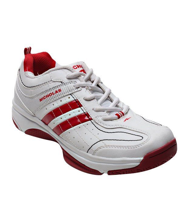 Nicholas White & Red Sports Shoes - Buy Nicholas White & Red Sports ...