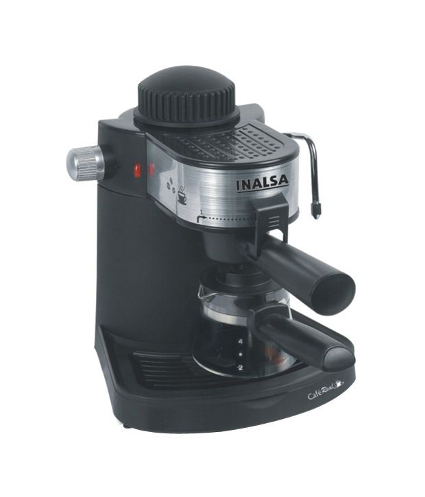 Inalsa 4 Cups Cafe Real Coffee Maker Black