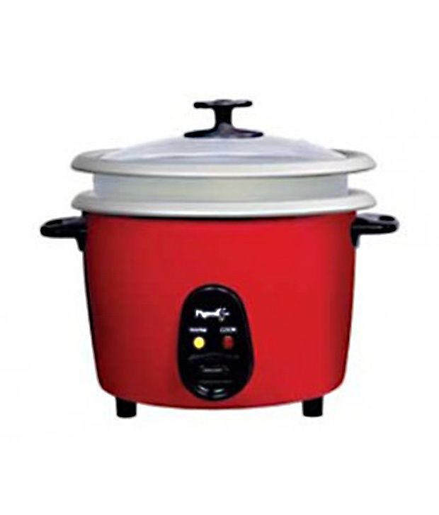 Pigeon 1.8 L Joy Unlimited DX Double Pot Rice Cooker Red Price in India