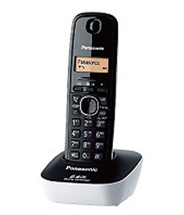 Panasonic Kxtg-3411SXW Cordless Landline Phone (Black & White)