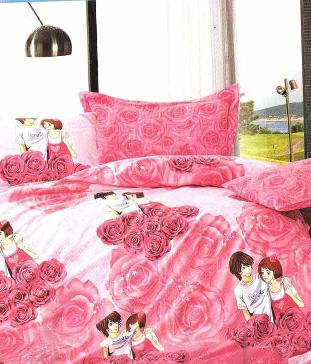 Titlis Kid & Teen Special Rosa 1 Single Bed Sheet & Pillow Cover With