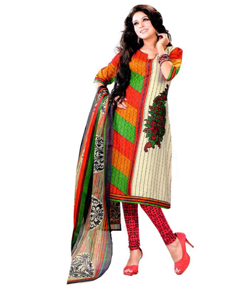 cotton printed suit material