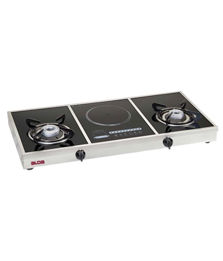 Alda Cta 137 Gt Induction 2 Burner Hybrid Gas Cooktop Price In