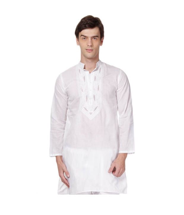 white chikankari pants