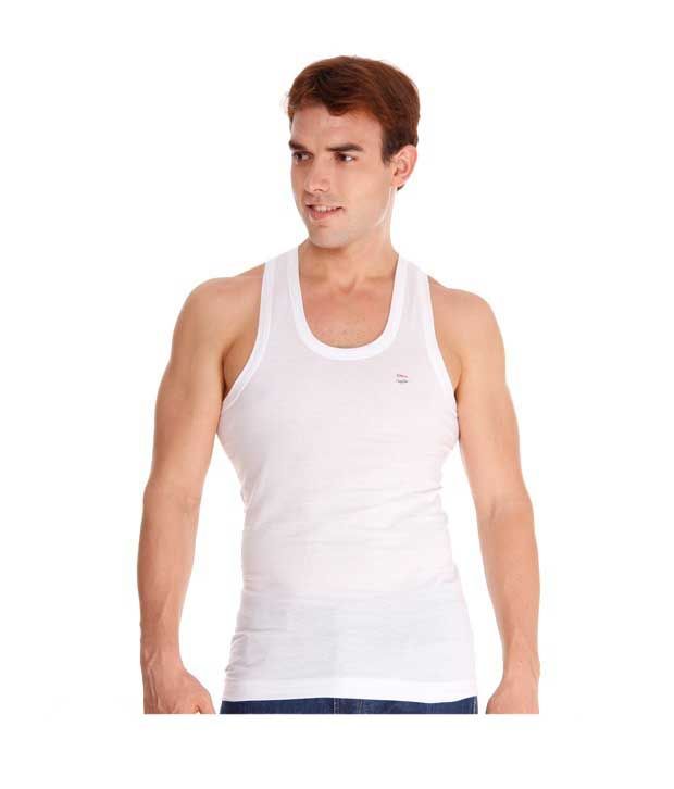     			Rupa White Pack of 10 Vests