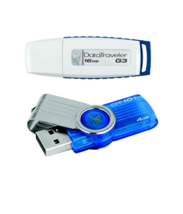 Kingston 101 G2 4GB pen drive+ Kingston G3 16Gb pen drive - Buy ...