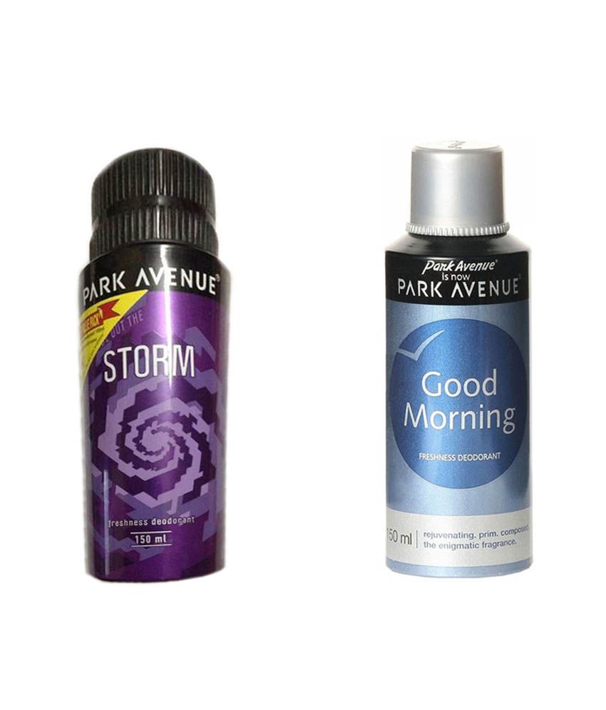 Park Avenue Storm & Good Morning Deodorant Spray Combo Pack 150ml Buy