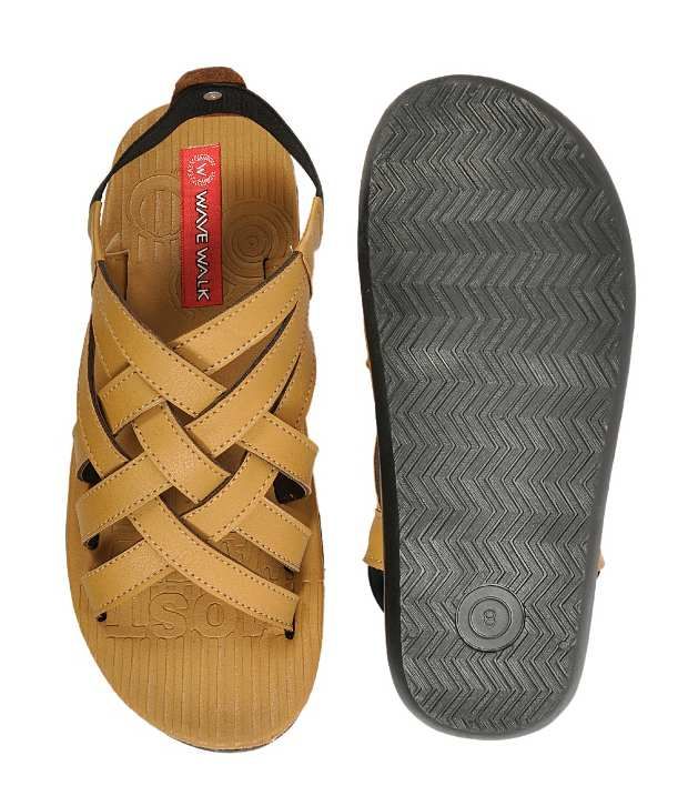 Wave Walk Tan Sandals Price in India- Buy Wave Walk Tan Sandals Online at Snapdeal