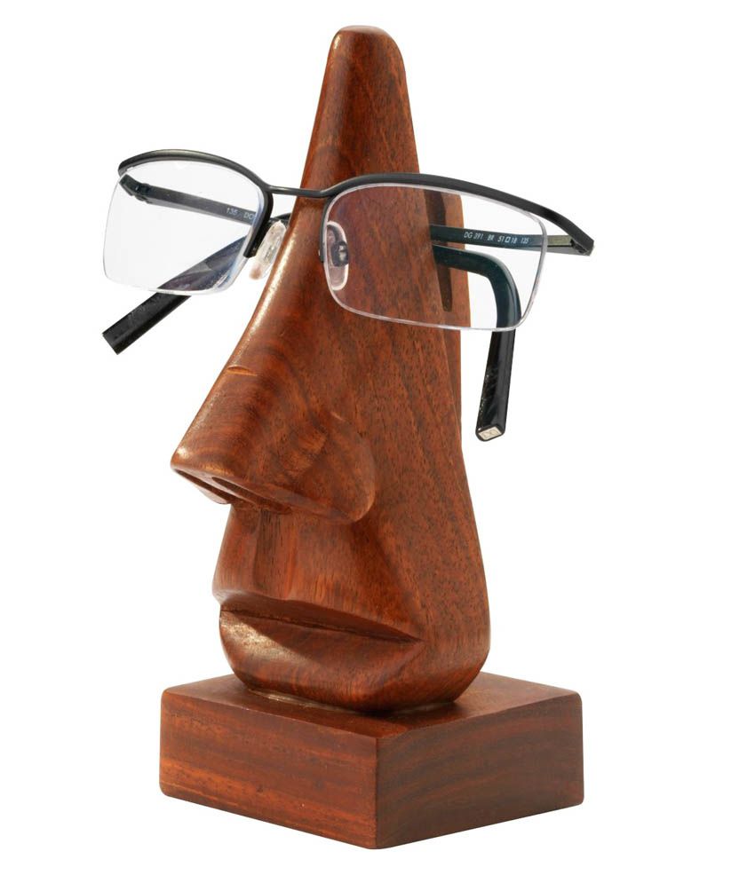     			Unravel India Brown Sheesham Wood Spectacle Stand