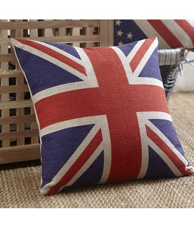 British Vintage Style Union Jack Flag Throw Pillow Case