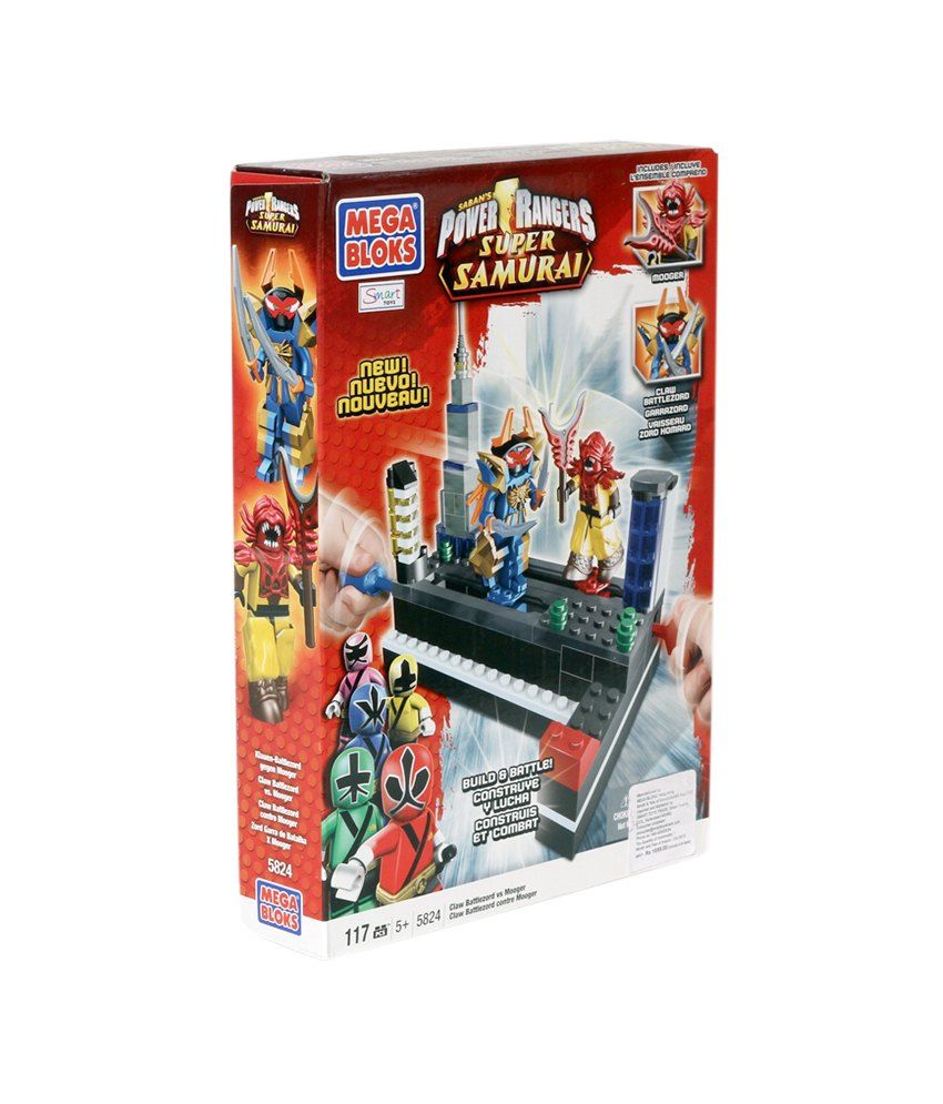 Mega Bloks Power Rangers Samurai Claw Battlezord Vs Mooger Playset 