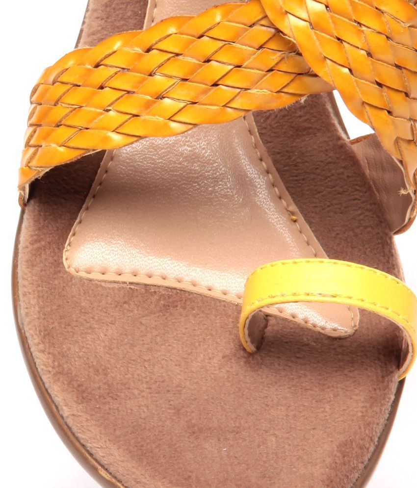 yellow heeled sandals