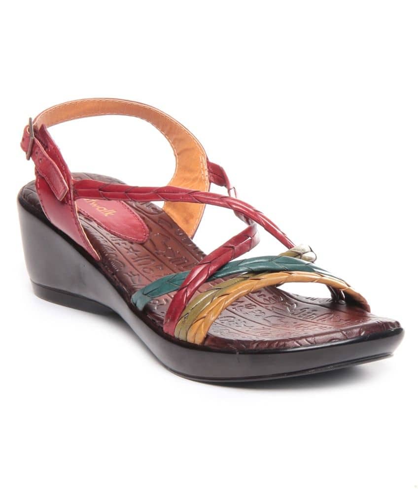 black and cork sandals