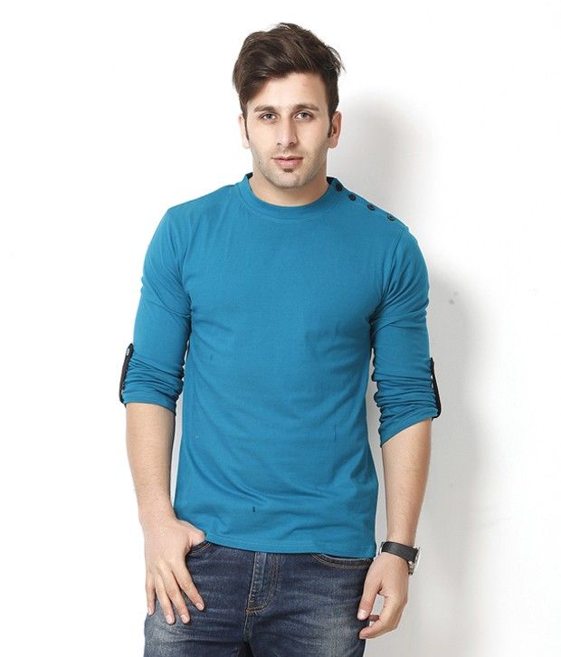 deep sky blue t shirt