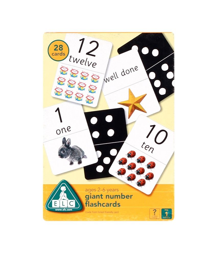 ELC Giant Number Flash Cards Educational Game - Buy ELC ...