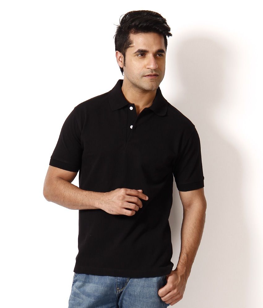 black polo t shirt for men