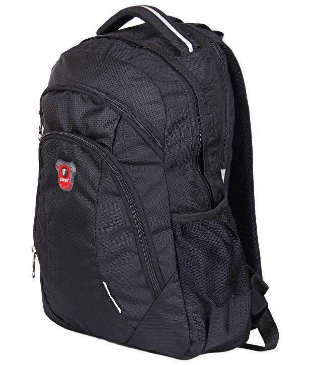 Zipsy Plain Black Travel Backpack - Buy Zipsy Plain Black Travel ...