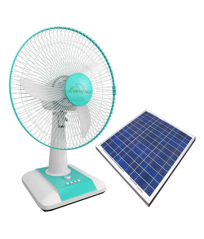 Eco Wing 16 Inch Hybrid Solar Table Fan With Solar Panel Price In India Buy Eco Wing 16 Inch