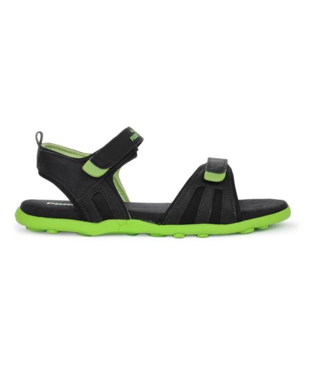 puma green sandals
