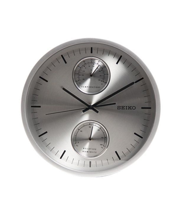 Seiko Classy Silver Wall Clock: Buy Seiko Classy Silver Wall Clock at Best  Price in India on Snapdeal