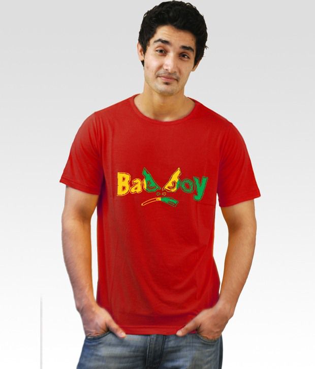 red bad t shirt