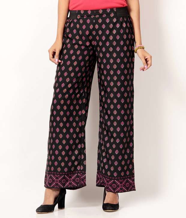pleated palazzo pants flipkart