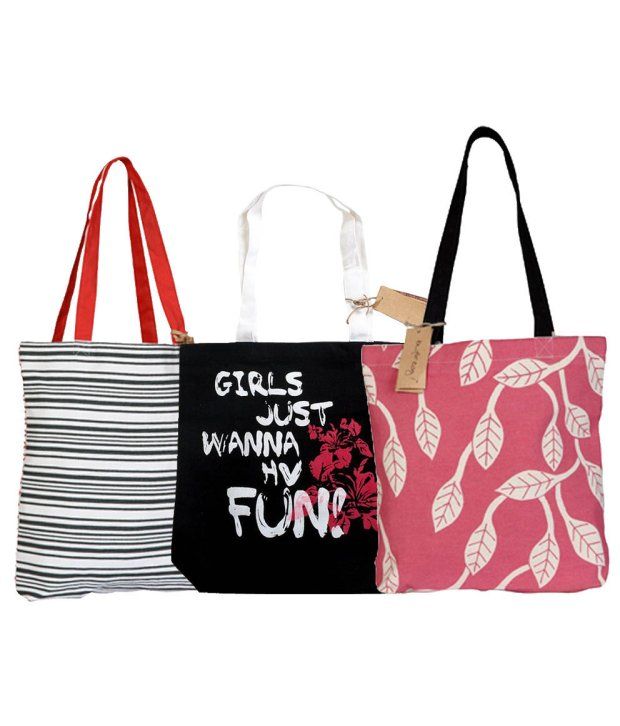 Be For Bag Impressive Tote Bags Combo of 3 Buy Be For Bag Impressive