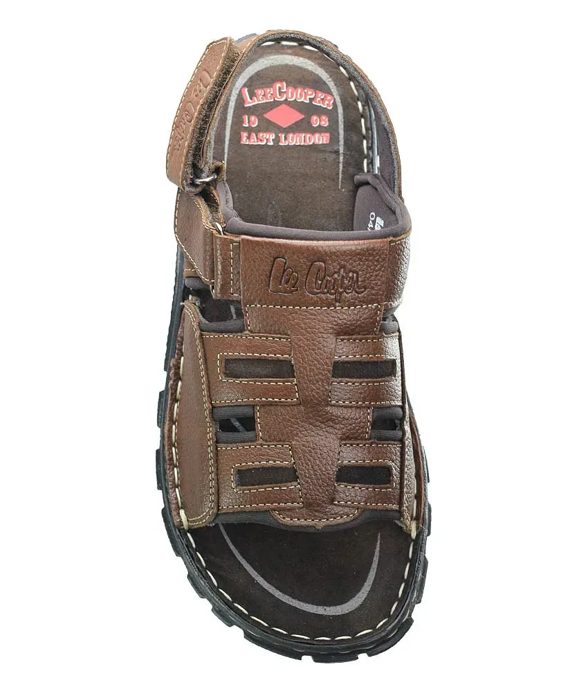 Buy LEE COOPER Leather Regular Slipon Mens Sandals | Shoppers Stop