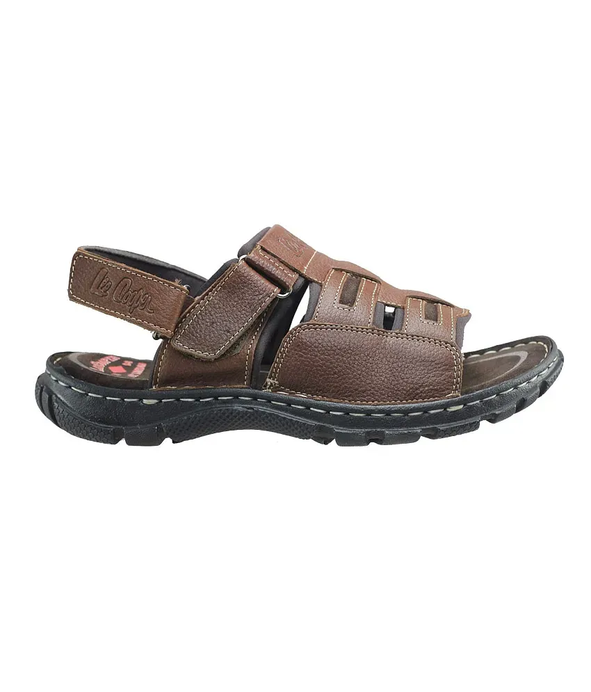 Lee Cooper LC2034 Genuine Leather Brown Sandal