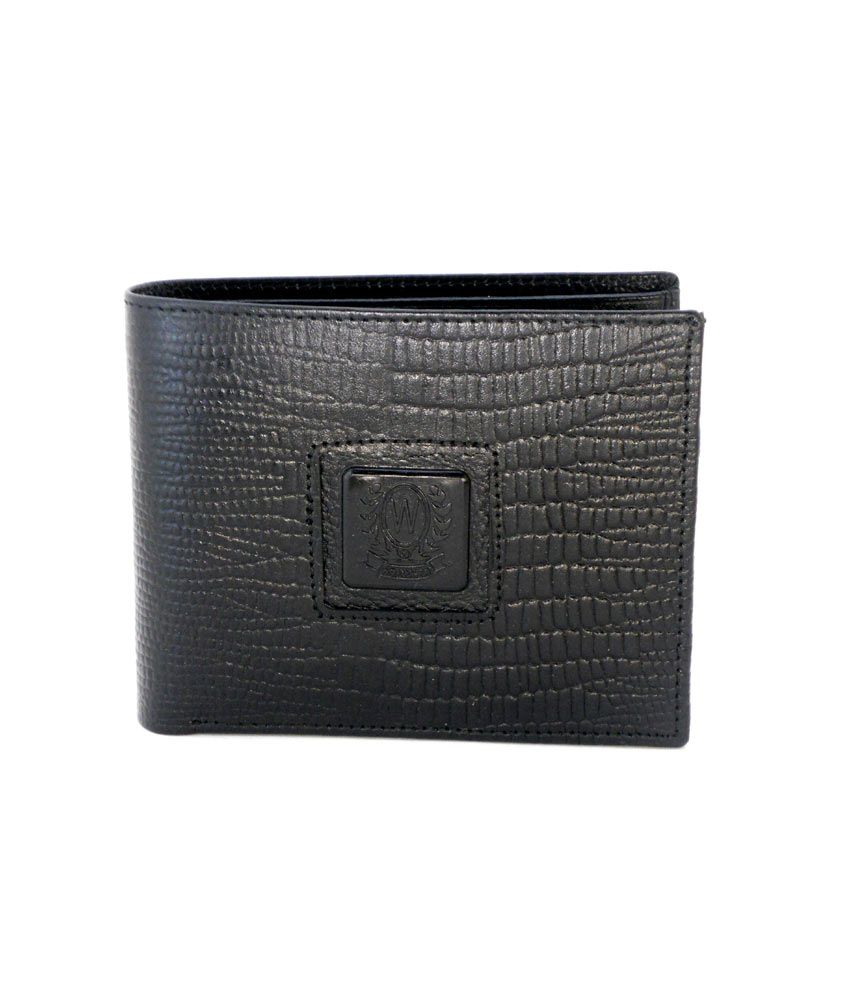 Wrangler Genuine Leather Gents Wallet with Belt Black: Buy Online at ...