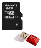 Kingston 8GB Micro SD Card (Class 4) With Micro SD Card Reader