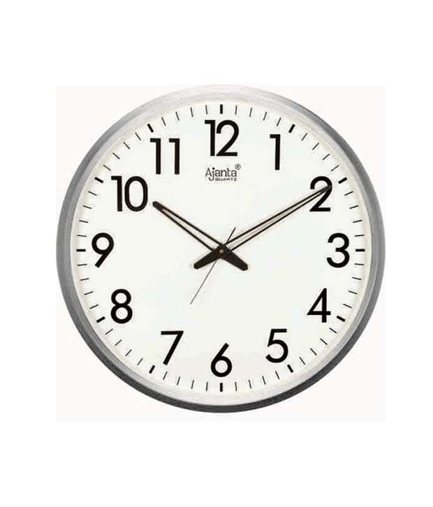 Ajanta Sb 467 White Round Wall Clock Best In India Ajanta White Round Wall Clock