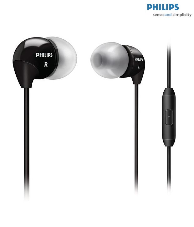 Philips SHE3595 BK/00 In Ear Earphones (Black) With Mic