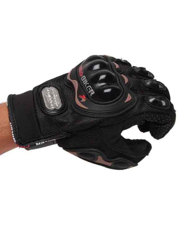 Pro Biker - Gloves Full - Black - (Standard Size : 10-11 inches)