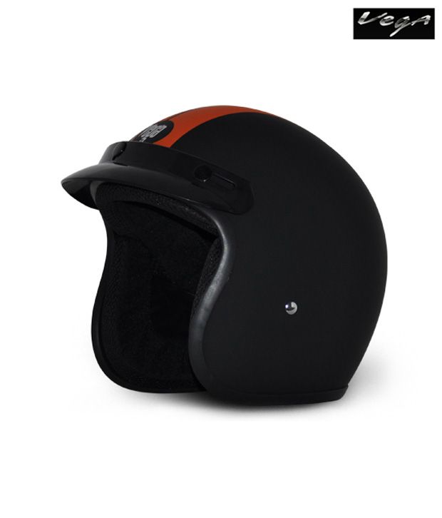 Vega Helmet - Rally Genesis - Black  - Orange Strip