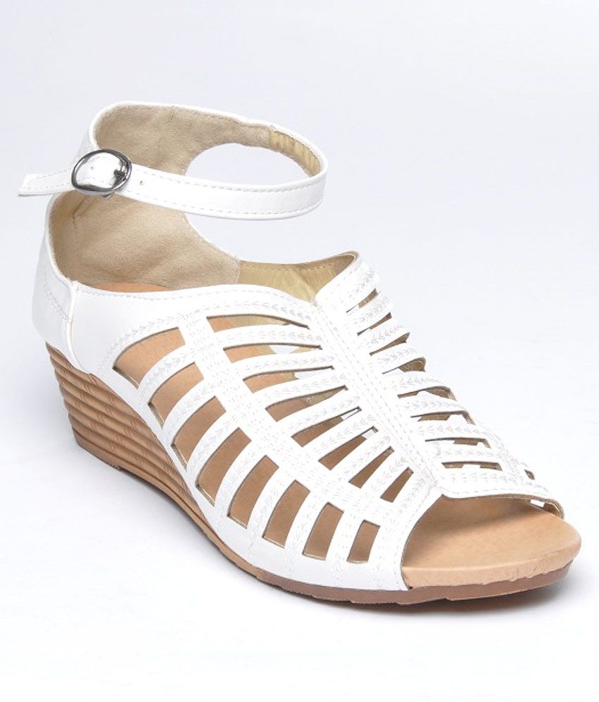 Heelz White Formal Wedges Price in India- Buy Heelz White Formal Wedges Online at Snapdeal