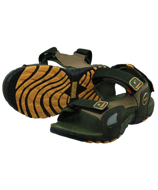 sparx sandals green colour