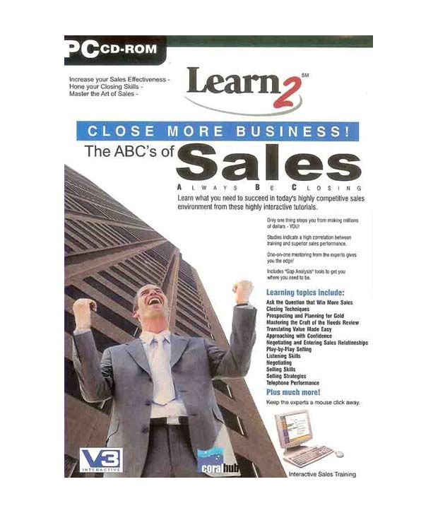 V3 Interactive Learn2 The Abc S Of Sales Close More Business Cd Buy V3 Interactive Learn2 The Abc S Of Sales Close More Business Cd Online At Low Price In India Snapdeal