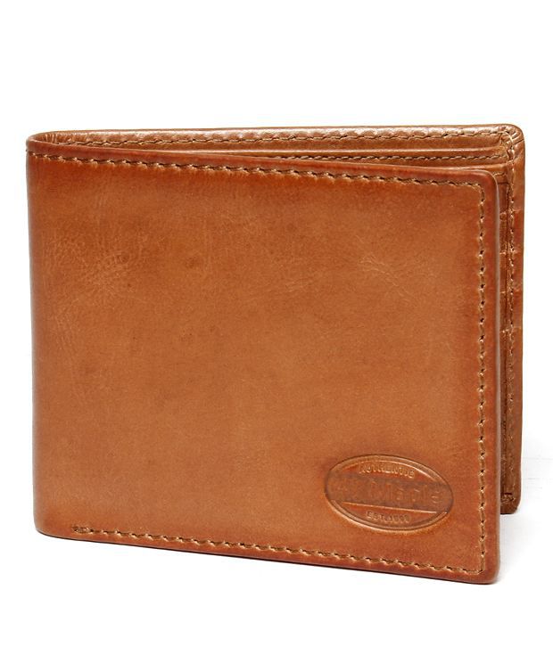 47 Maple Charming Tan Finish Leather Wallet For Men: Buy Online at Low ...