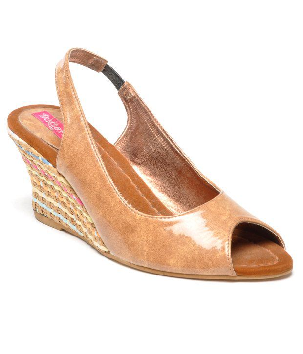 Butterfly Splendid Beige Peep Toe Heeled Sandals Price in India- Buy ...