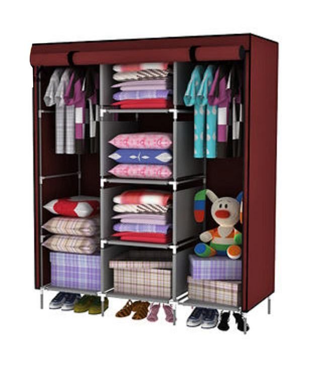 Simple Combination Of Multi-Function Folding Wardrobe - Red: Buy Online ...